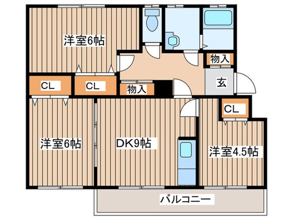 リベルティ旭ヶ丘の物件間取画像